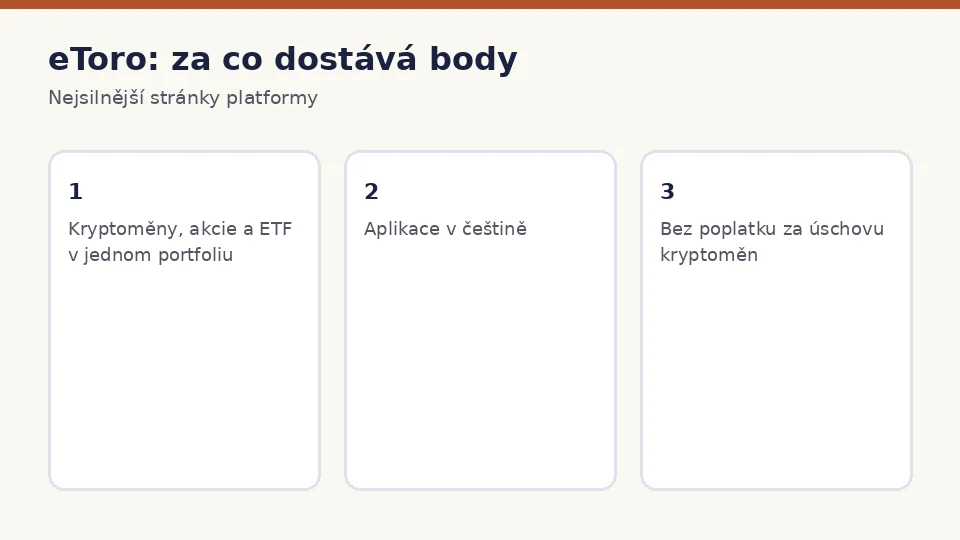 eToro: tři největší přednosti platformy